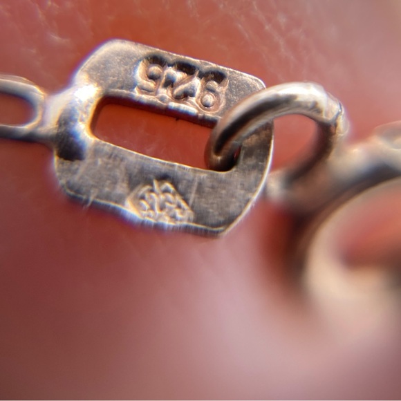 Rose Gold Tone Botanical Themed Necklace with Turquoise Colored Faceted Beads - Picture 7 of 7